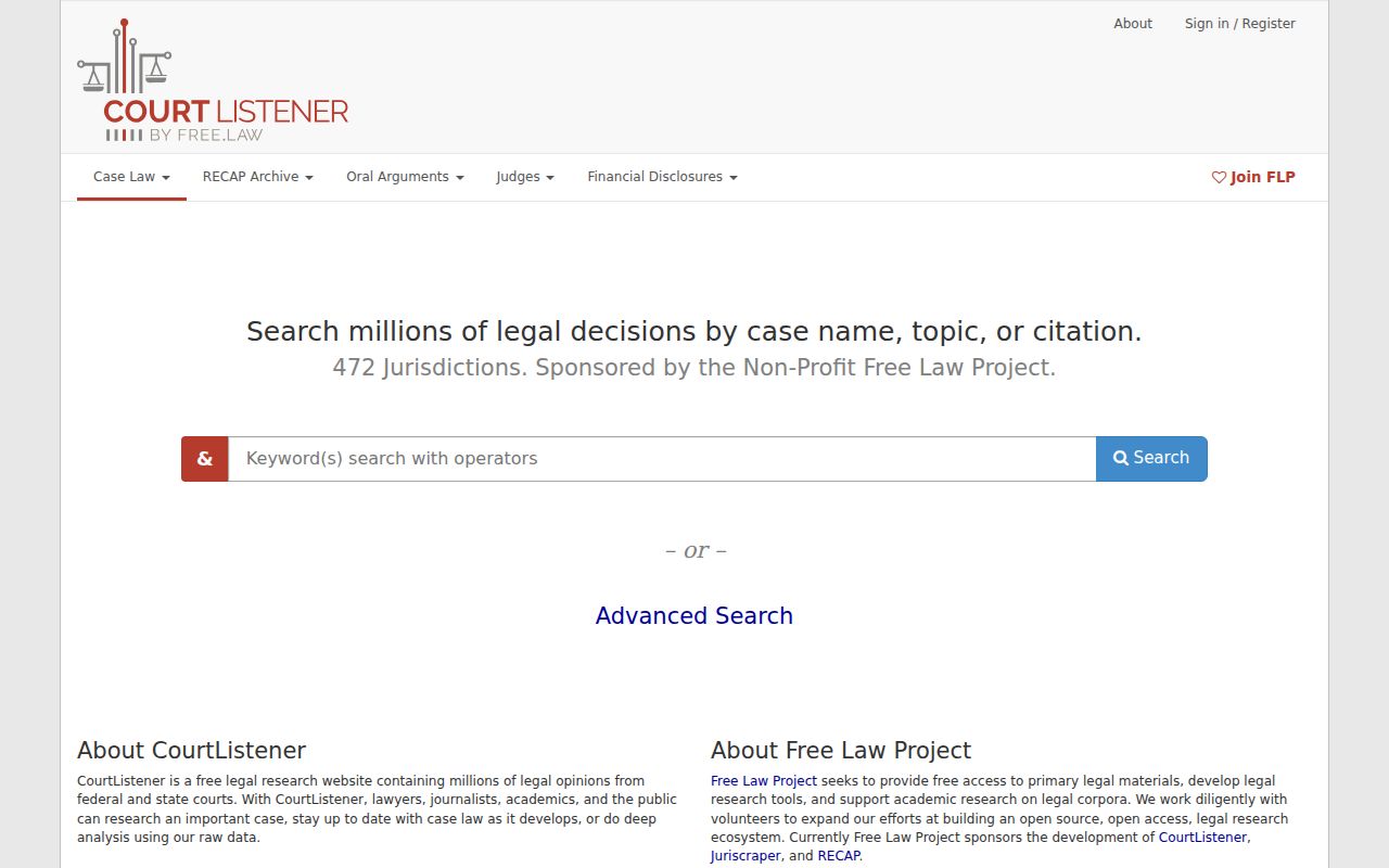 Harrison County case search CourtListener RECAP supplement