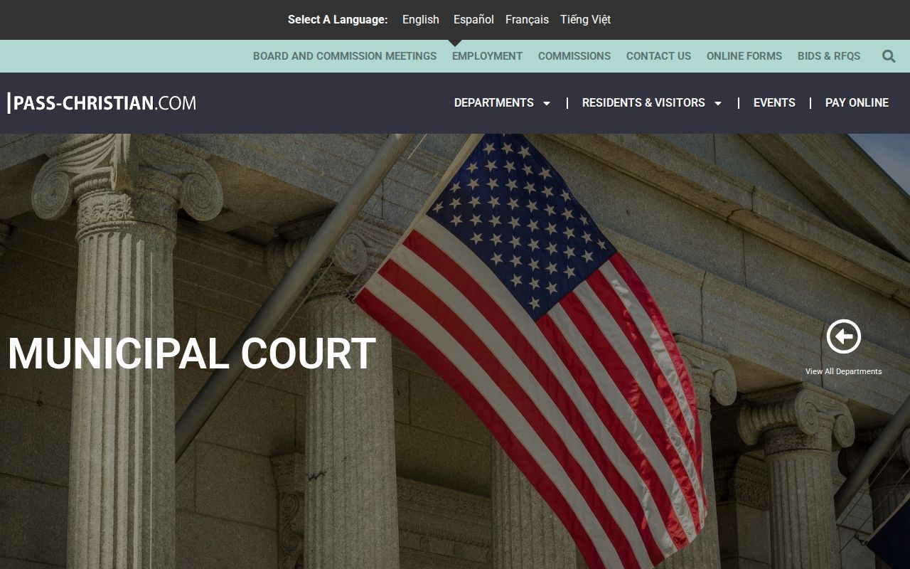 Pass Christian Municipal Court payment and schedule information