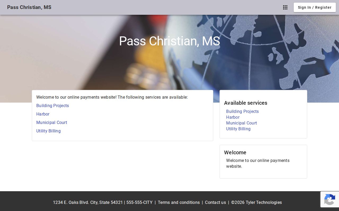 Harrison County traffic court Pass Christian municipal payment portal