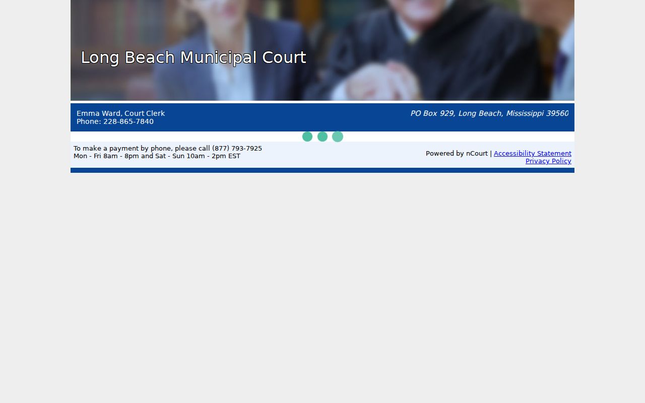 Harrison County traffic court Long Beach ticket service